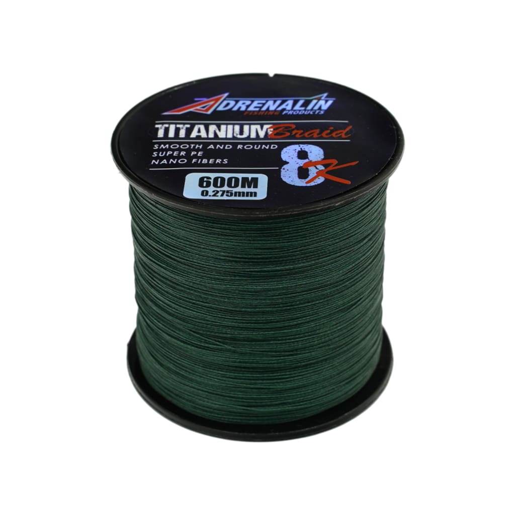 Adrenalin Titanium X8 Braid 600m - Braided Line Line & Leader (Saltwater)