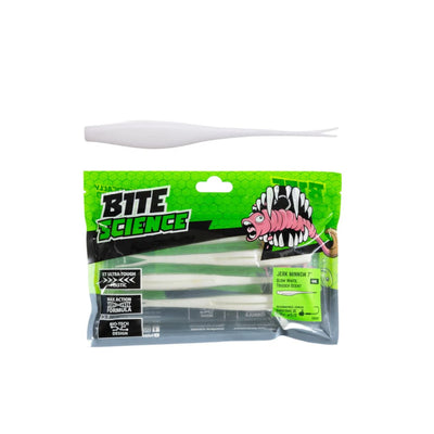 Bite Science Jerk Minnow - 7’’ / Glow White - Soft Baits Lures (Saltwater)