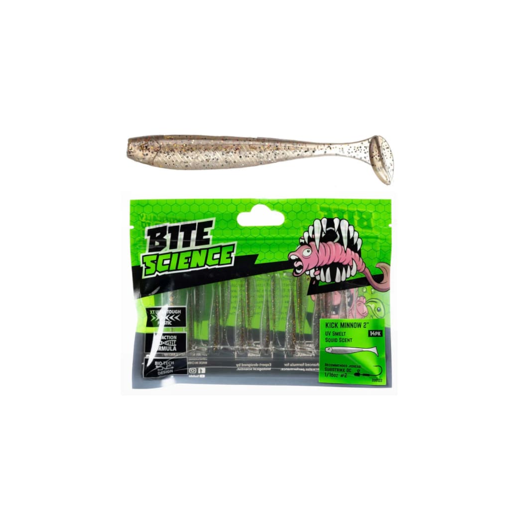 Bite Science Kick Minnow - 2’’ / UV Smelt