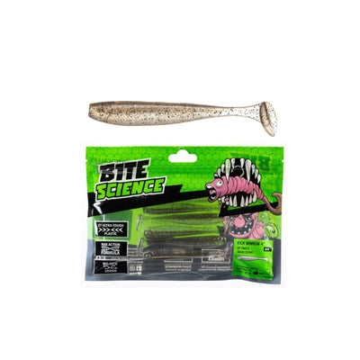 Bite Science Kick Minnow - 4’’ / UV Smelt - Soft Baits Lures (Saltwater)