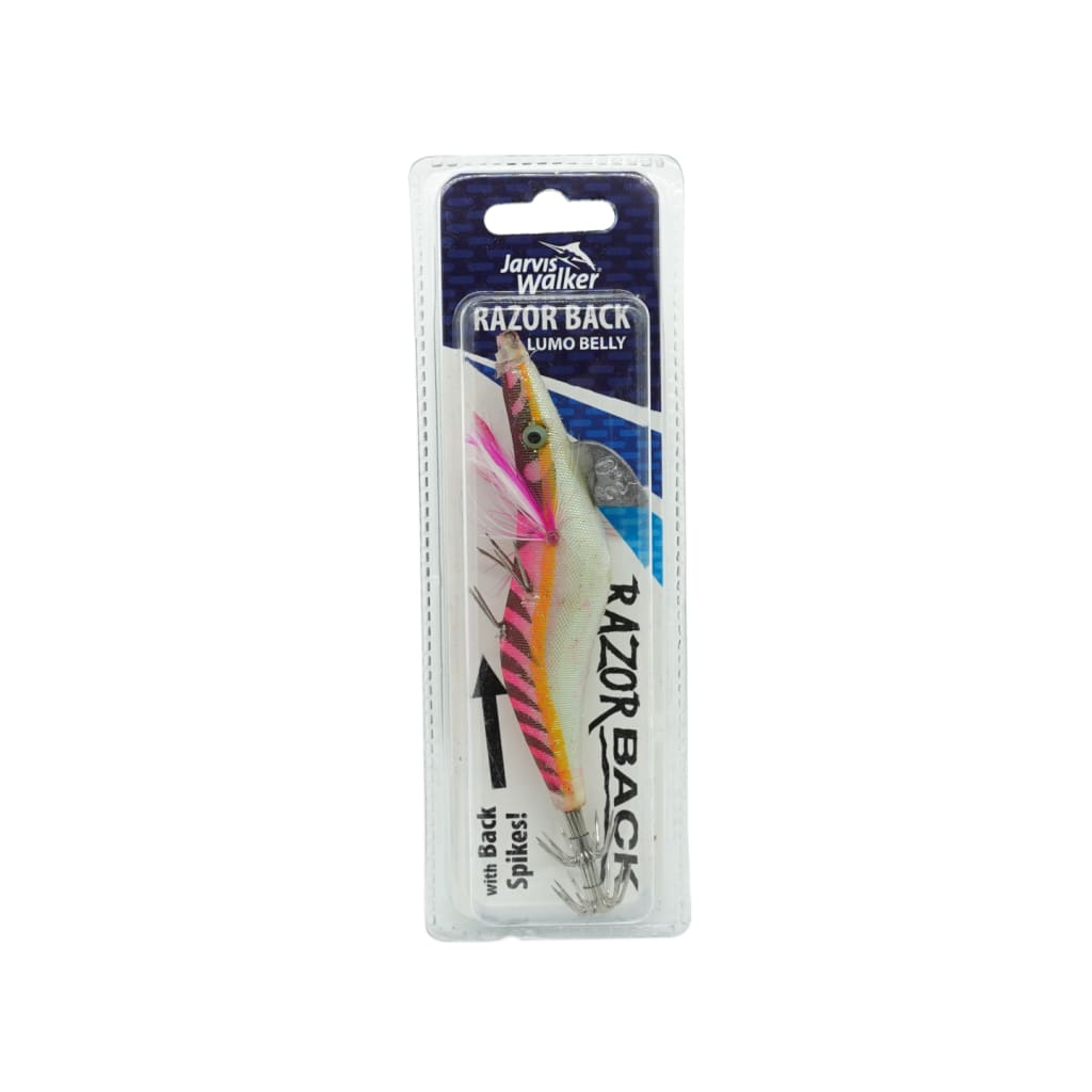 Jarvis Walker Razorback Lumo Belly Jig - 3.0g / Pink - Jig Lures (Saltwater)