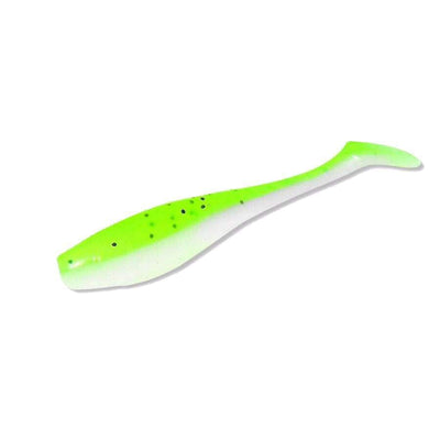 McArthy Paddle Tail 5 - Chartuse / Pearl - Soft Baits Lures (Saltwater)