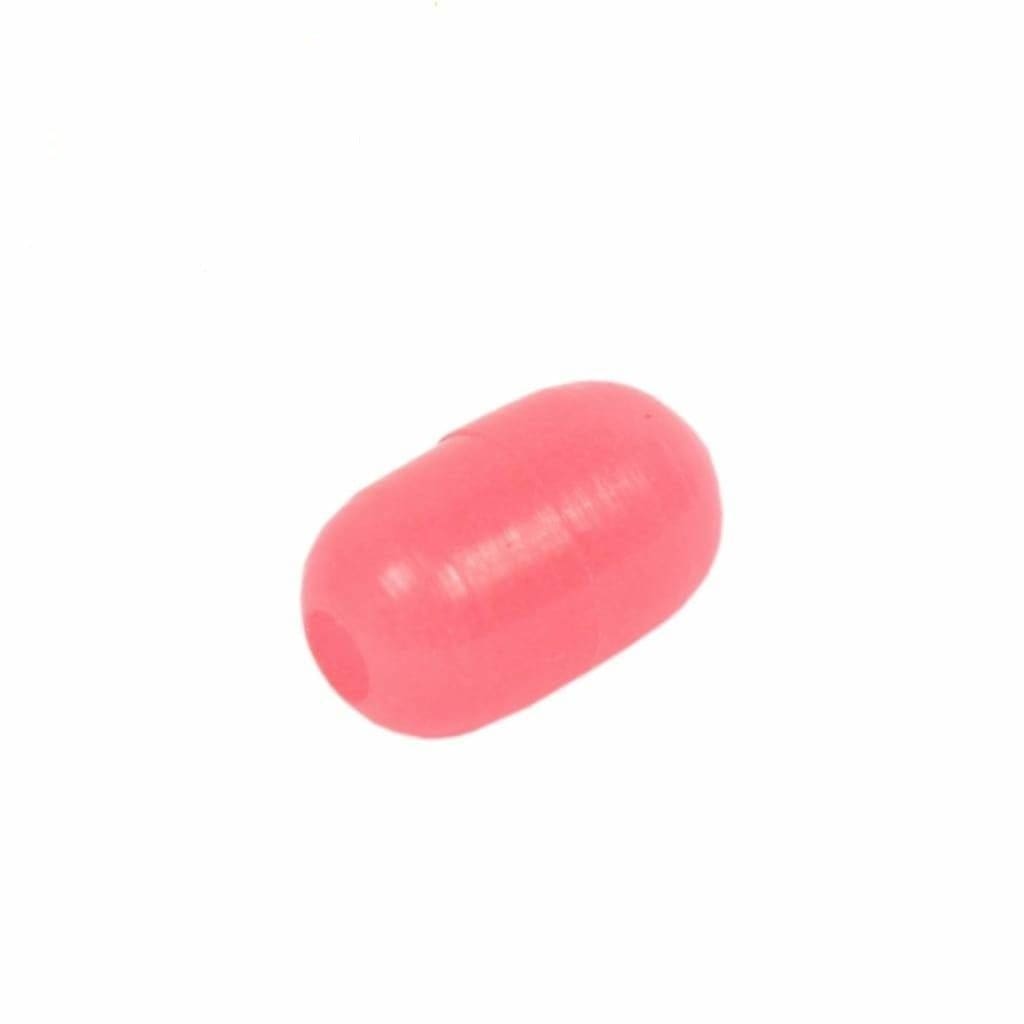 Pink Oval Luminous Beads 12mm - Rigging Terminal Tackle (Saltwater)