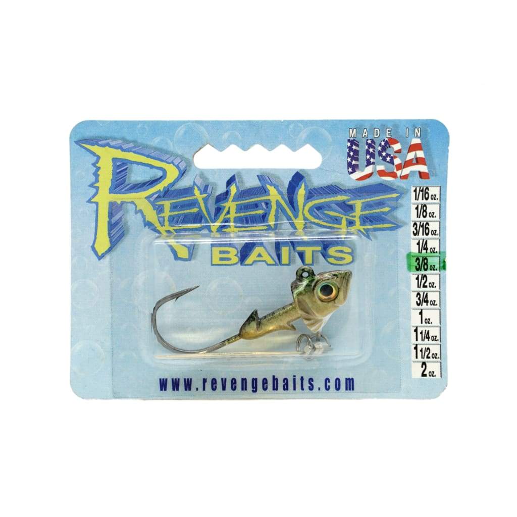 Revenge Baits U/Spin Jig 3/8oz - Gold Shine - Gold Blade - Jig Heads (Hooks)