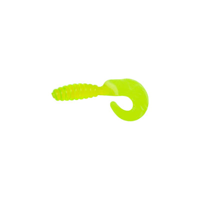 YUM Grub - 2’’ / Chartreuse - Soft Bait Lures (Freshwater)