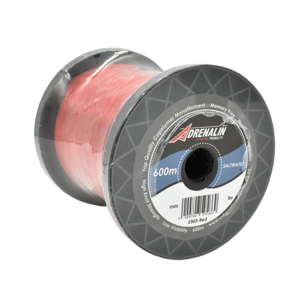 Adrenalin Saltwater Monofilament Red - Mono Line Line & Leader (Saltwater)
