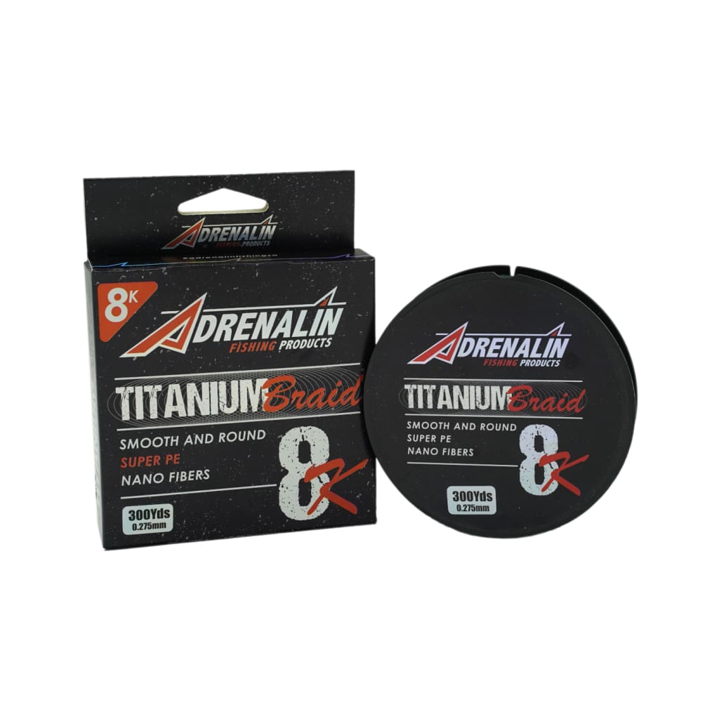 Adrenalin Titanium X8 Braid 300yds - Braided Line Line & Leader (Saltwater)
