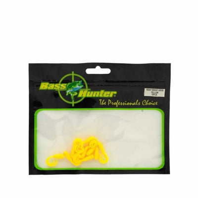 Bass Hunter Teeny Weeny Grub - Yellow - Soft Baits Lures (Freshwater)