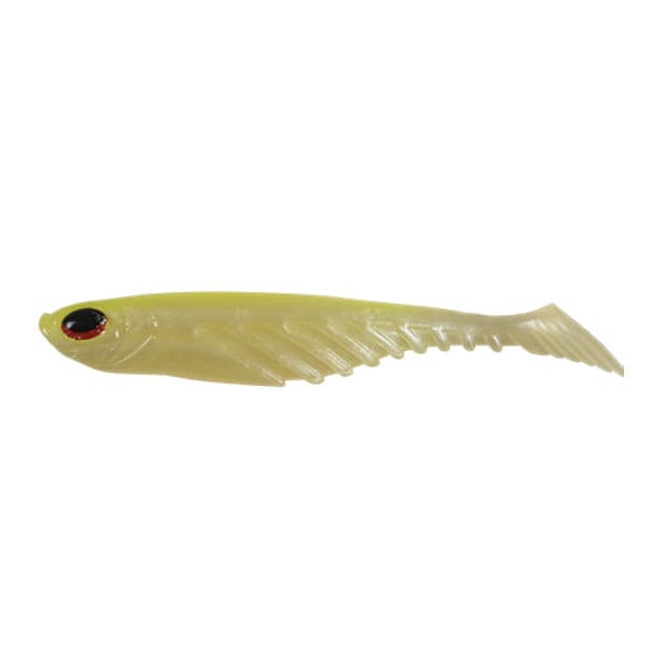 Berkley PowerBait Ripple Shad 4 - Pearl Chartreuse - Soft Bait Lures (Freshwater)