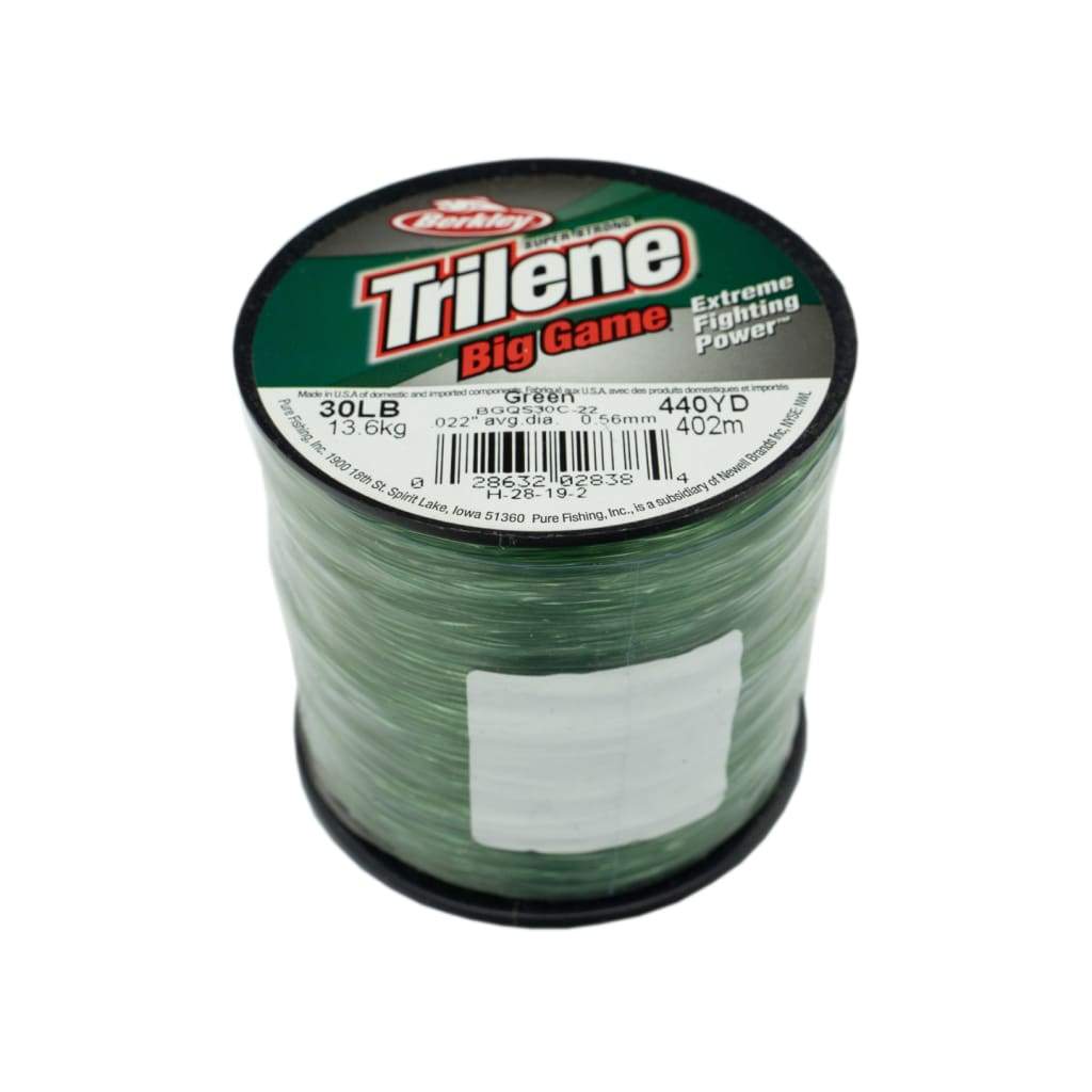 BERKLEY Trilene Big Game Line - 25lb - 0.48mm: Green - Mono Line & Leader (Saltwater)