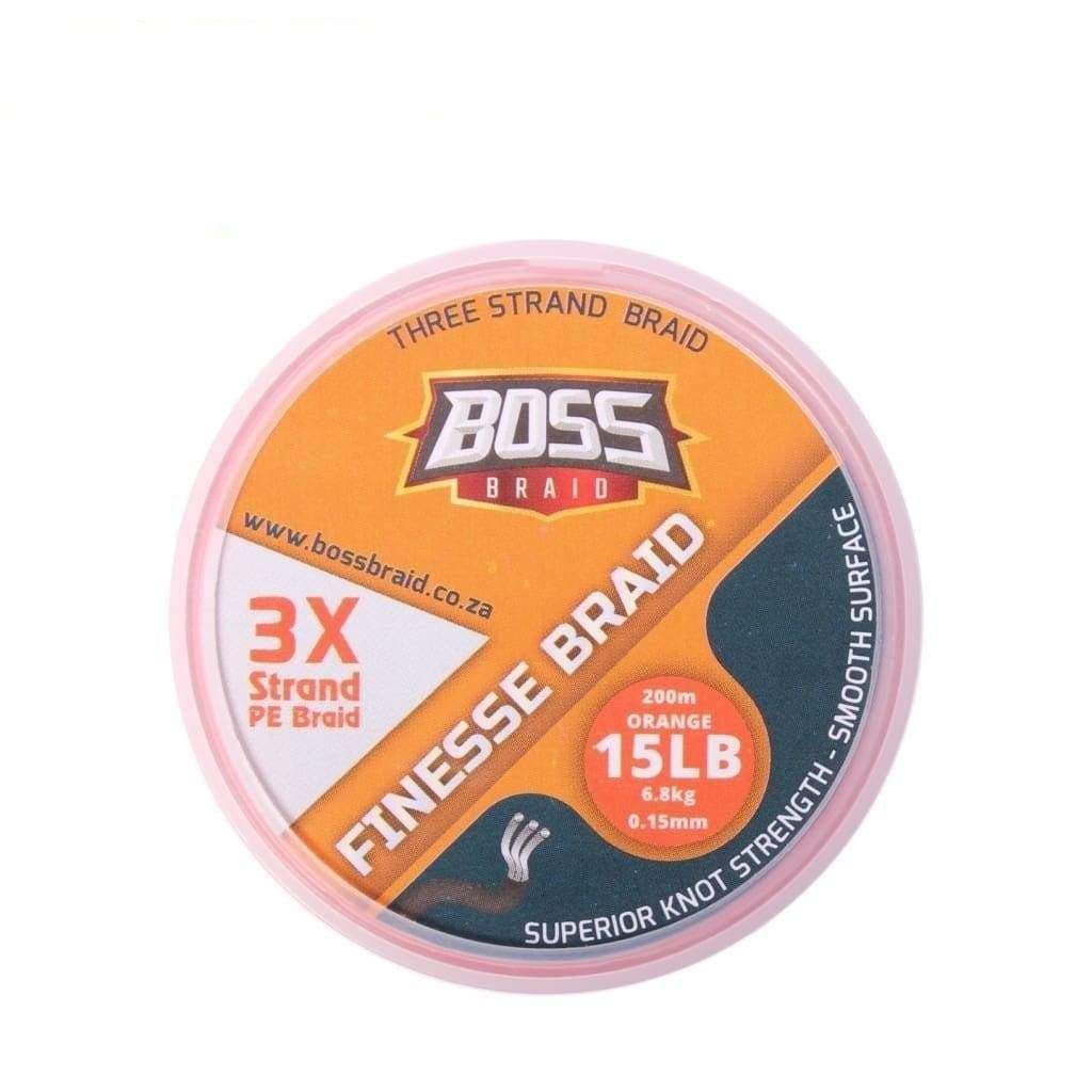 Boss Finesse Braid 200m(15LB) - Braided Line Line & Leader (Saltwater)