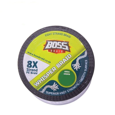 Boss Whisper Braid 600m (50LB) - Braided Line Line & Leader (Saltwater)