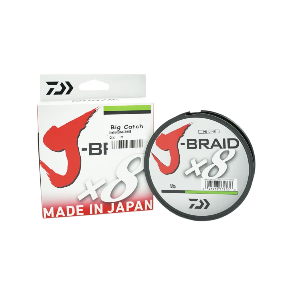 Daiwa J Braid X8 Braid Chartreuse - Braided Line Line & Leader (Saltwater)