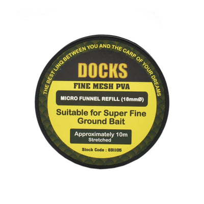 Docks PVA Micro Mesh Funnel Refill - Terminal Tackle (Freshwater)