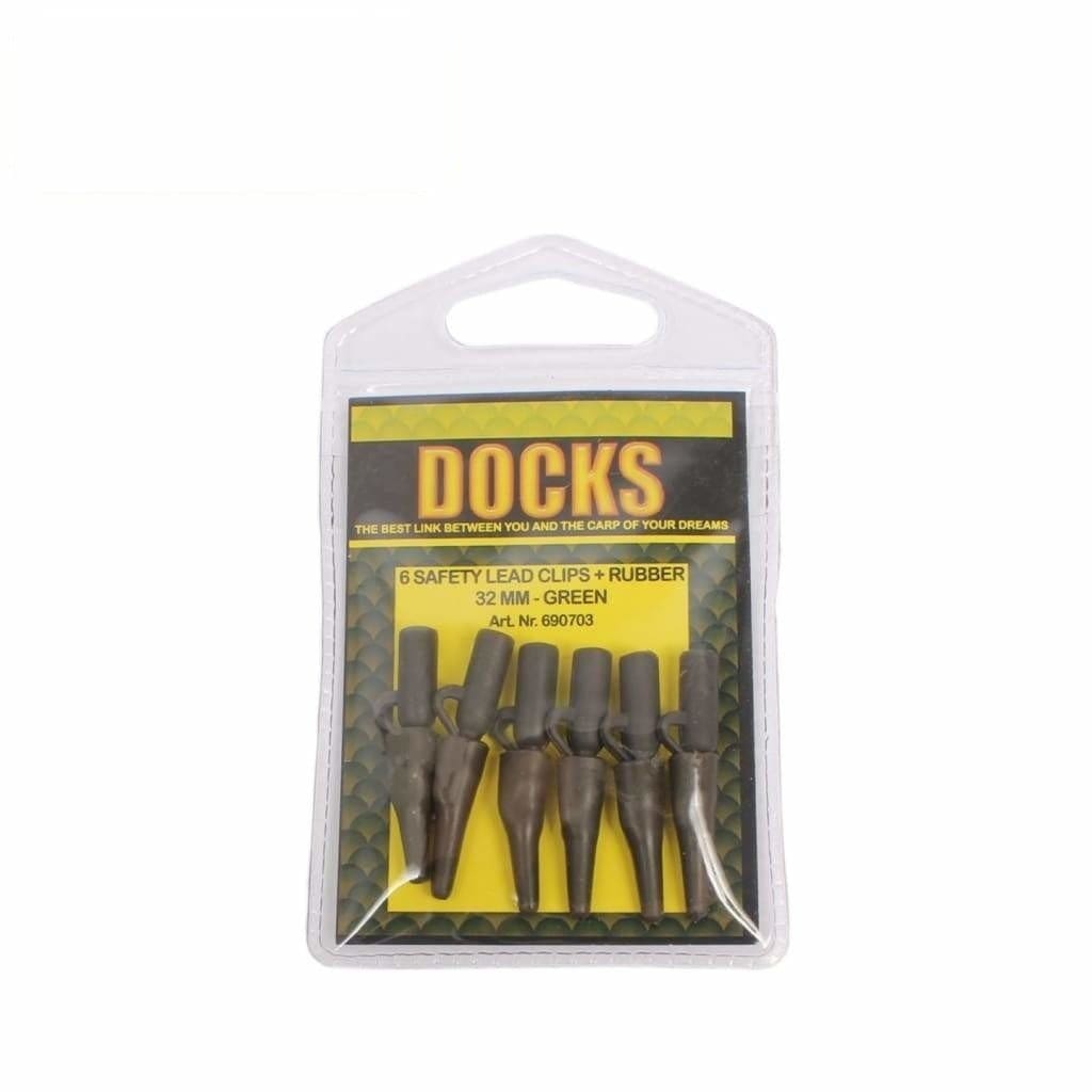 Docks Safety L-Clips with Rubber Tail - Terminal Tackle (Freshwater)
