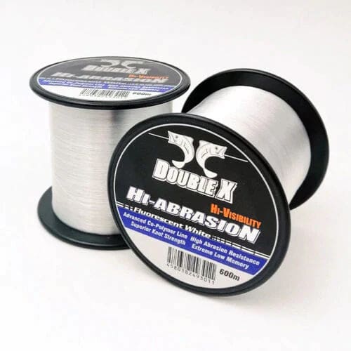 Double-X High Abrasion Fluorescent White - Mono Line Line & Leader (Saltwater)