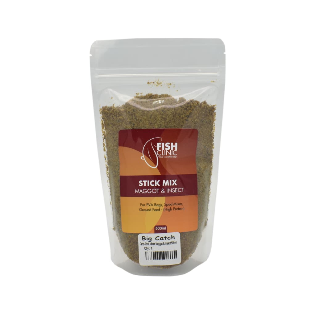 Fish Clinic Stick Mix 500ml - Maggot & Insect - Carp Baits (Freshwater)