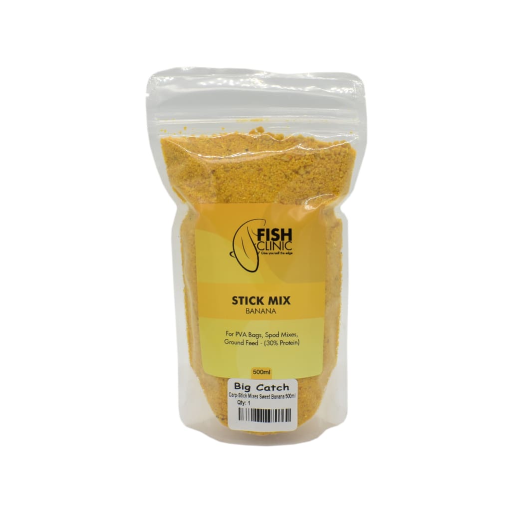 Fish Clinic Stick Mix 500ml - Sweet Banana - Carp Baits (Freshwater)
