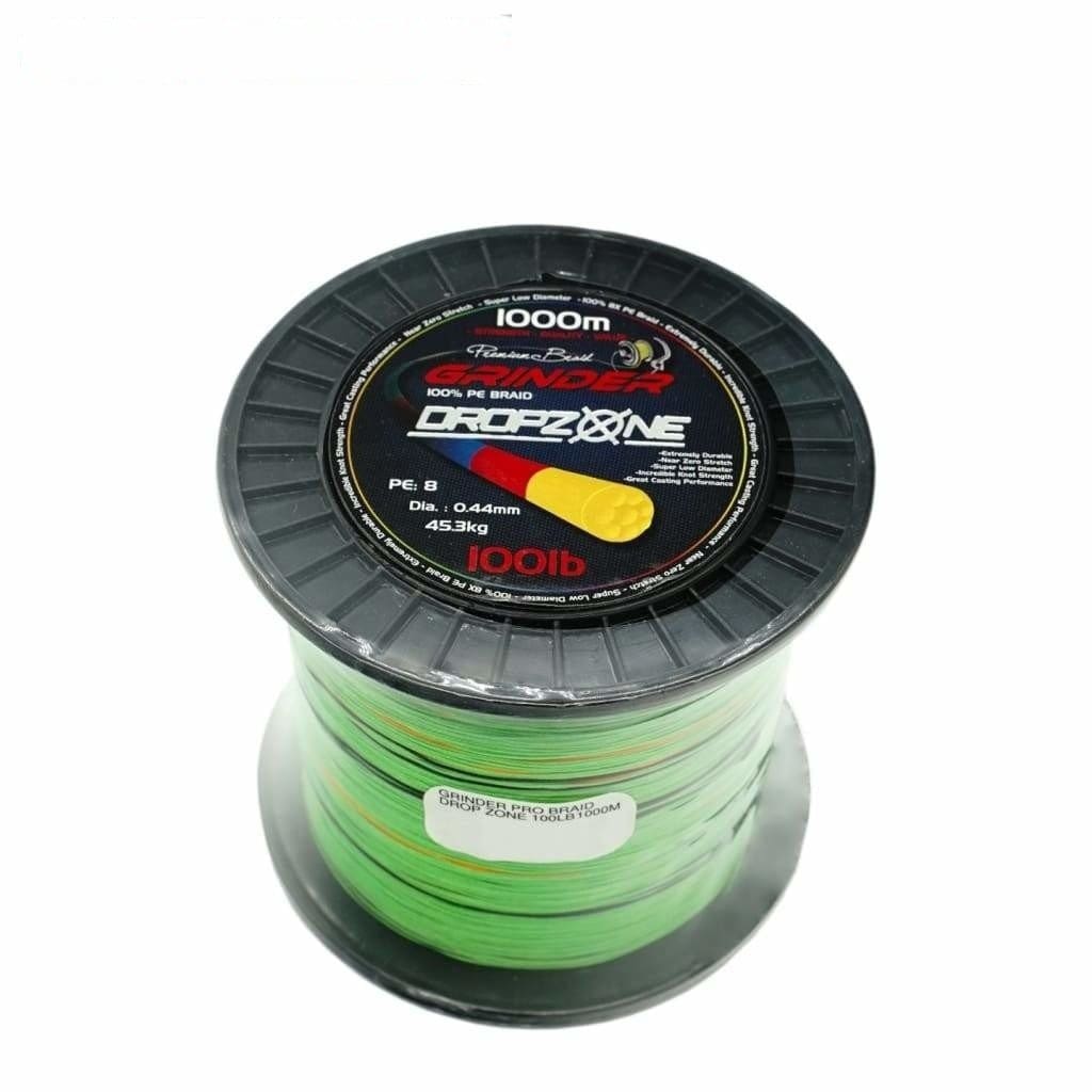 GRINDER DROPZONE Premium 8X PE Braid 1000m - Braided Line Line & Leader (Saltwater)
