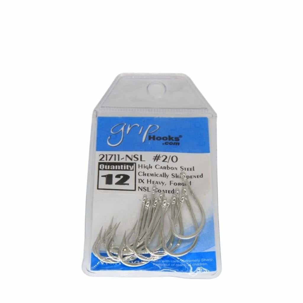 Grip Fly Hooks 21711 NSL - #2/0 12/Pkt - Hooks (Fly Fishing)