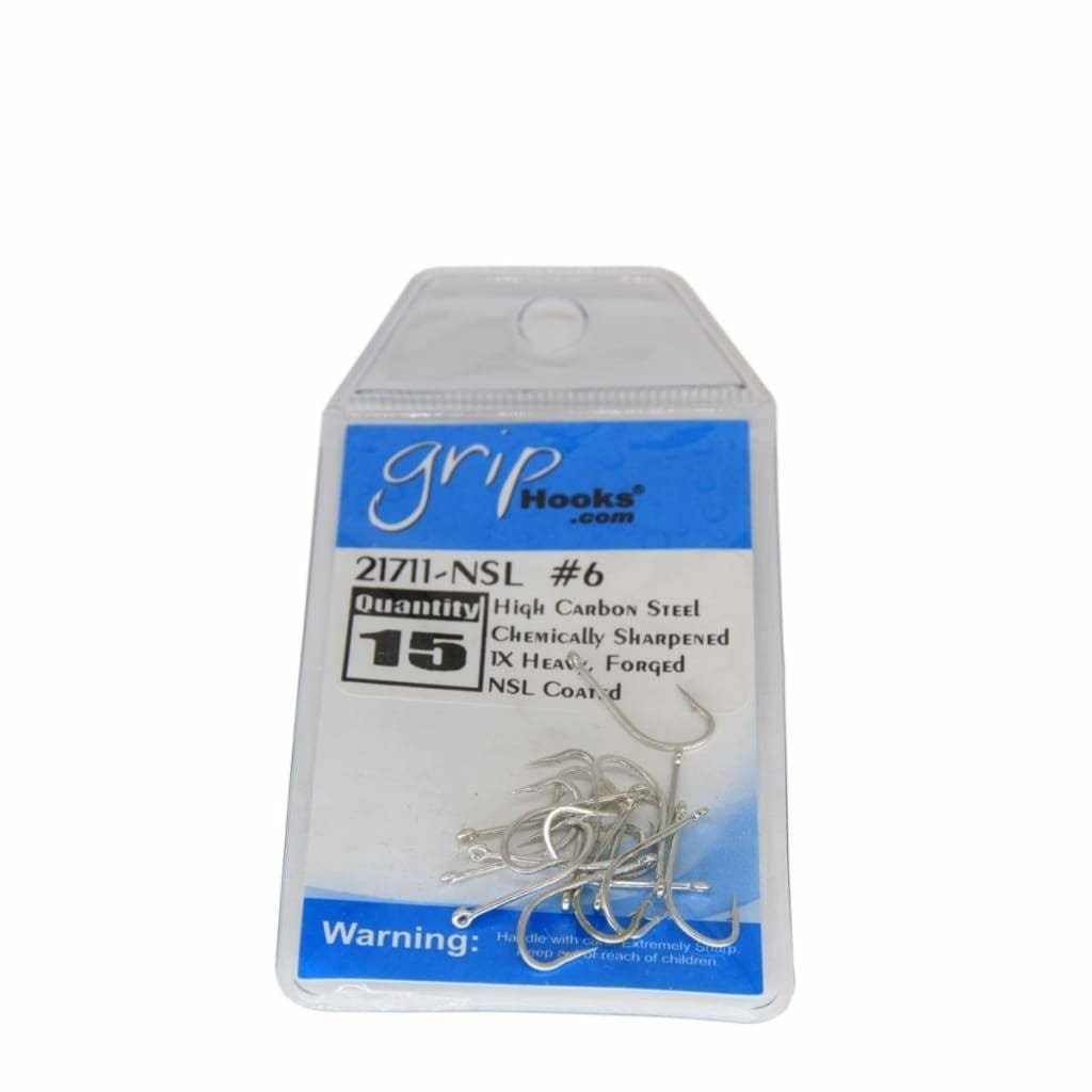 Grip Fly Hooks 21711 NSL - #6 15/Pkt - Hooks (Fly Fishing)