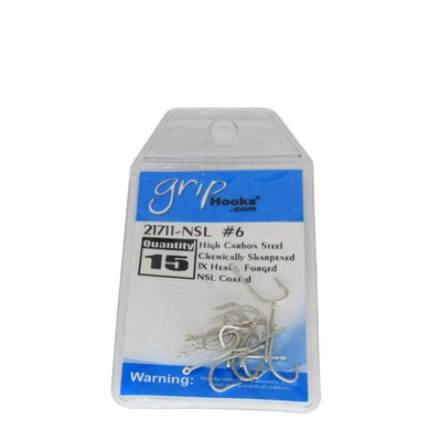 Grip Fly Hooks 21711 NSL - #6 15/Pkt - Hooks (Fly Fishing)