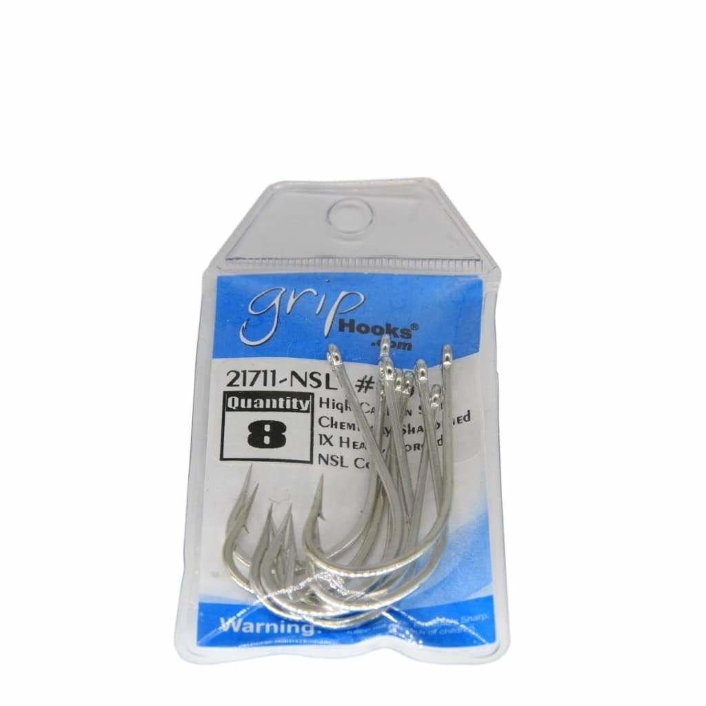 Grip Fly Hooks 21711 NSL - #6/0 8/Pkt - Hooks (Fly Fishing)