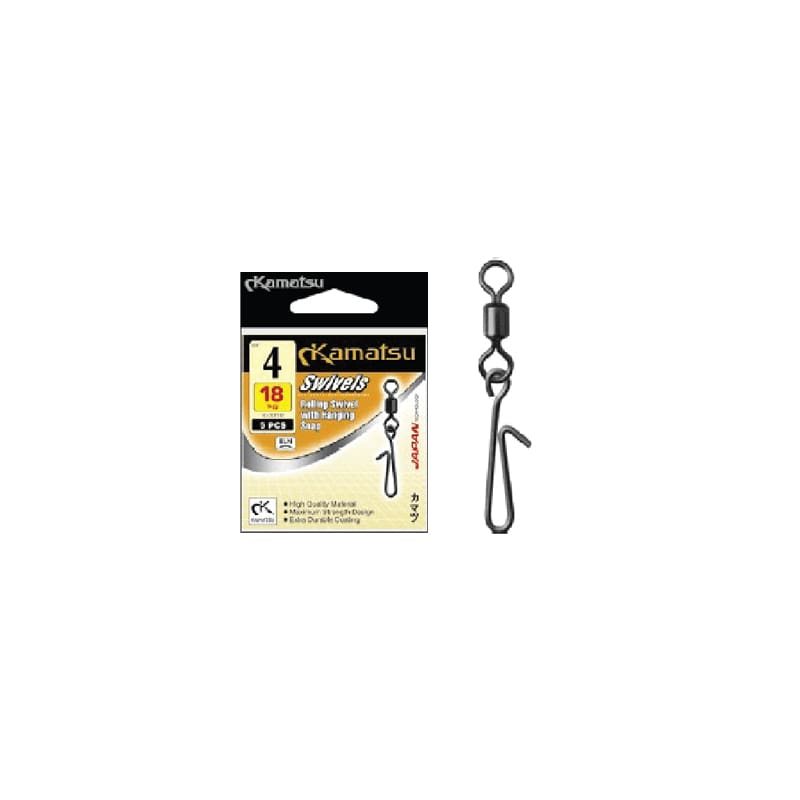 Kamatsu Rolling Swivel with Hanging Snap - Swivel Terminal Tackle (Saltwater)