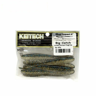Keitech Shad Impact 4 - Bluegill Flash - Soft Baits Lures (Freshwater)