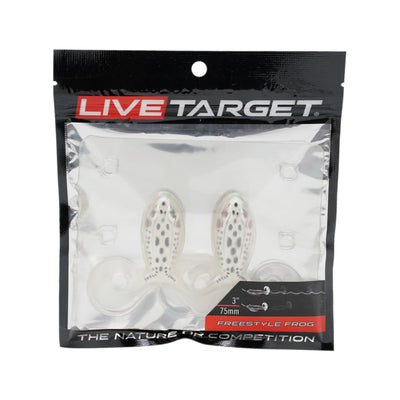 LiveTarget Freestyle Frog - Albino/White - Soft Baits Lures (Freshwater)