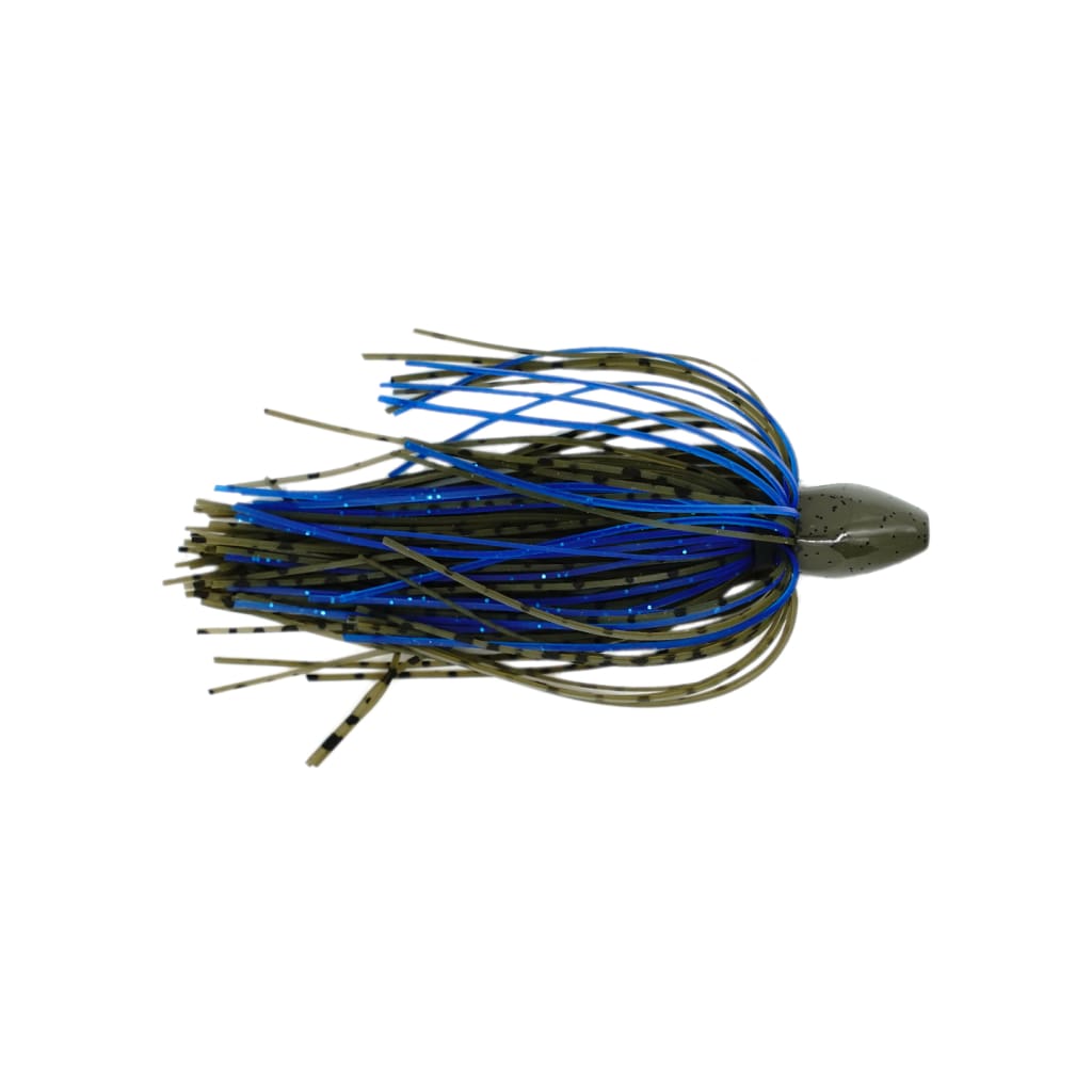 MossBack Tungsten Punch Weight - Green Pumpkin - Pumpkin Blue Skirt - Jigs Lures (Freshwater)
