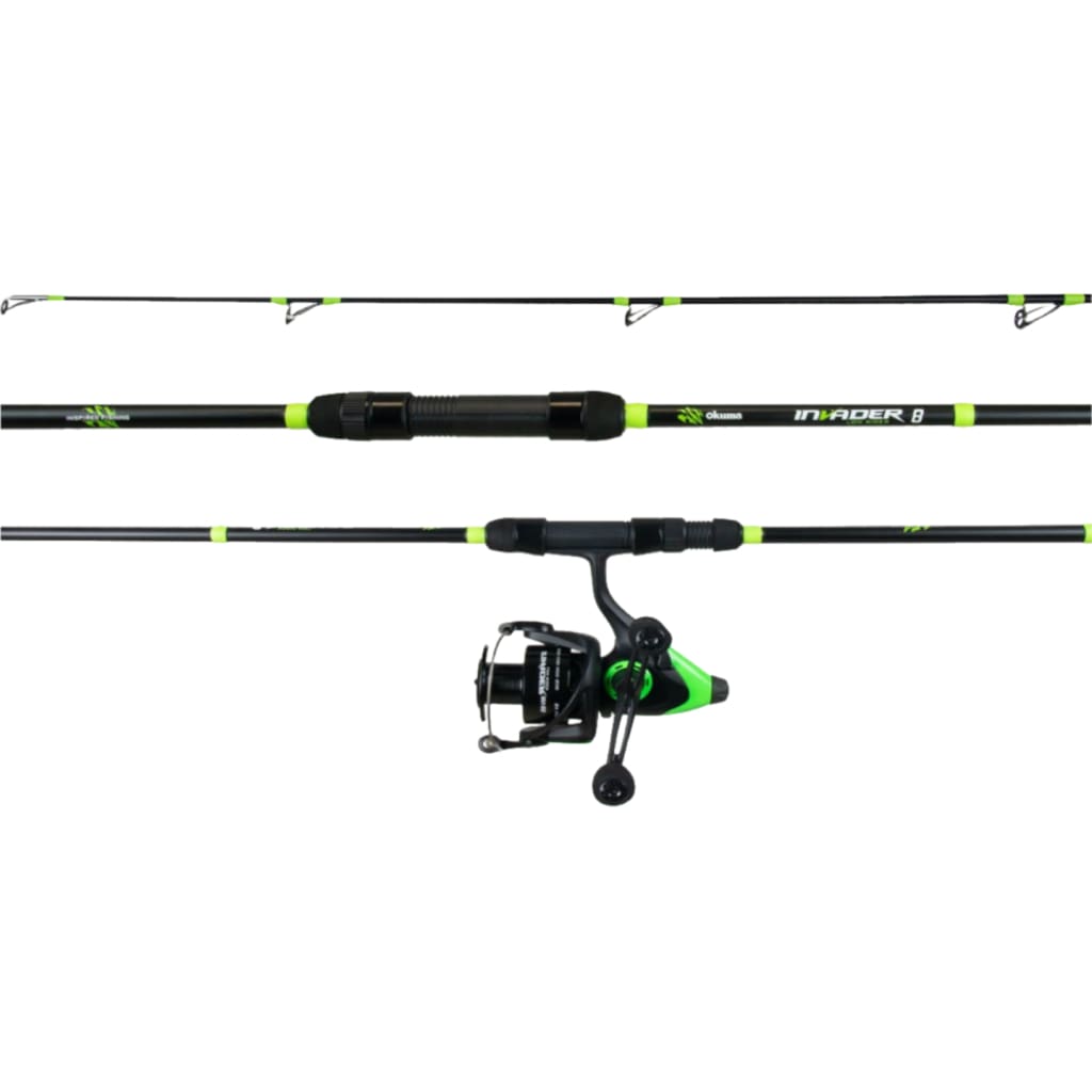 Okuma Invader Rod & Reel Carp Combo - Spinning Rods (Freshwater)
