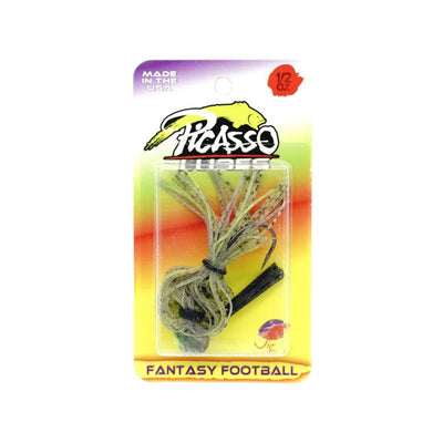 Picasso Lures Fantasy Football 1/2oz - Watermelon/Chartreuse/Purple - Lures (Freshwater)