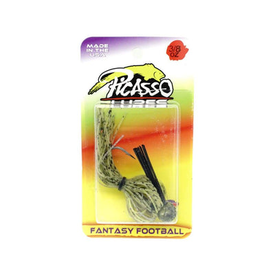 Picasso Lures Fantasy Football Jig 3/8oz - Watermelon/Chartreuse/Purple - Lures (Freshwater)