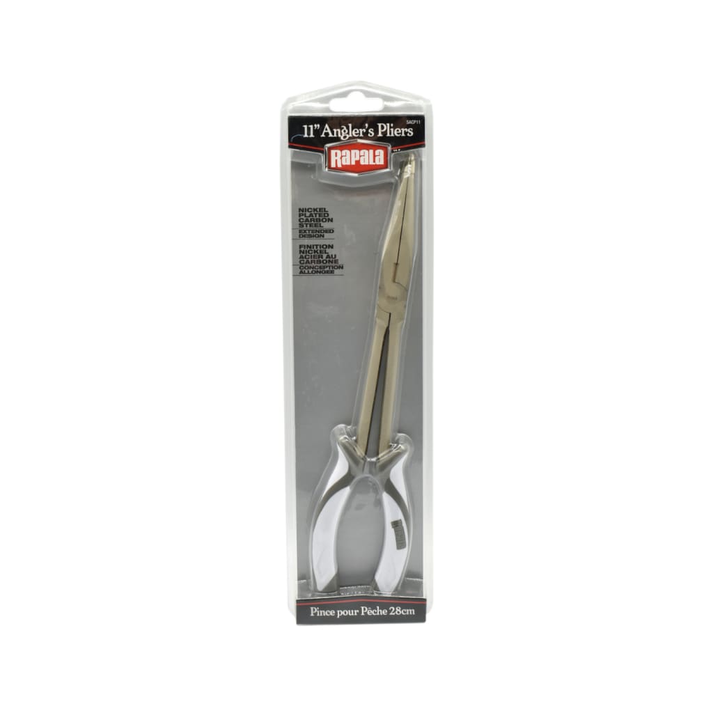 Rapala 11 Inch Carbon Steel Anglers Pliers - Accessories Tools (Saltwater)