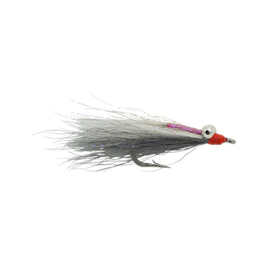 SciFlies Baby Clouser - White Grey - Fresh Dries Flies (Fly Fishing)