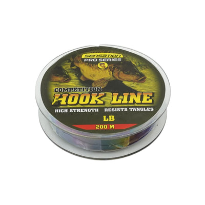 Sensation Pro Series Hook Line 200m - 10lb - 0.25mm Black - Braided Line Line & Leader (Saltwater)
