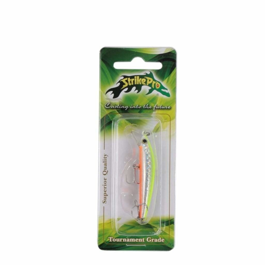 Strike Pro Lure Dwarf Minnow 53 - Chartreuse Orange Belly - Lures (Freshwater)