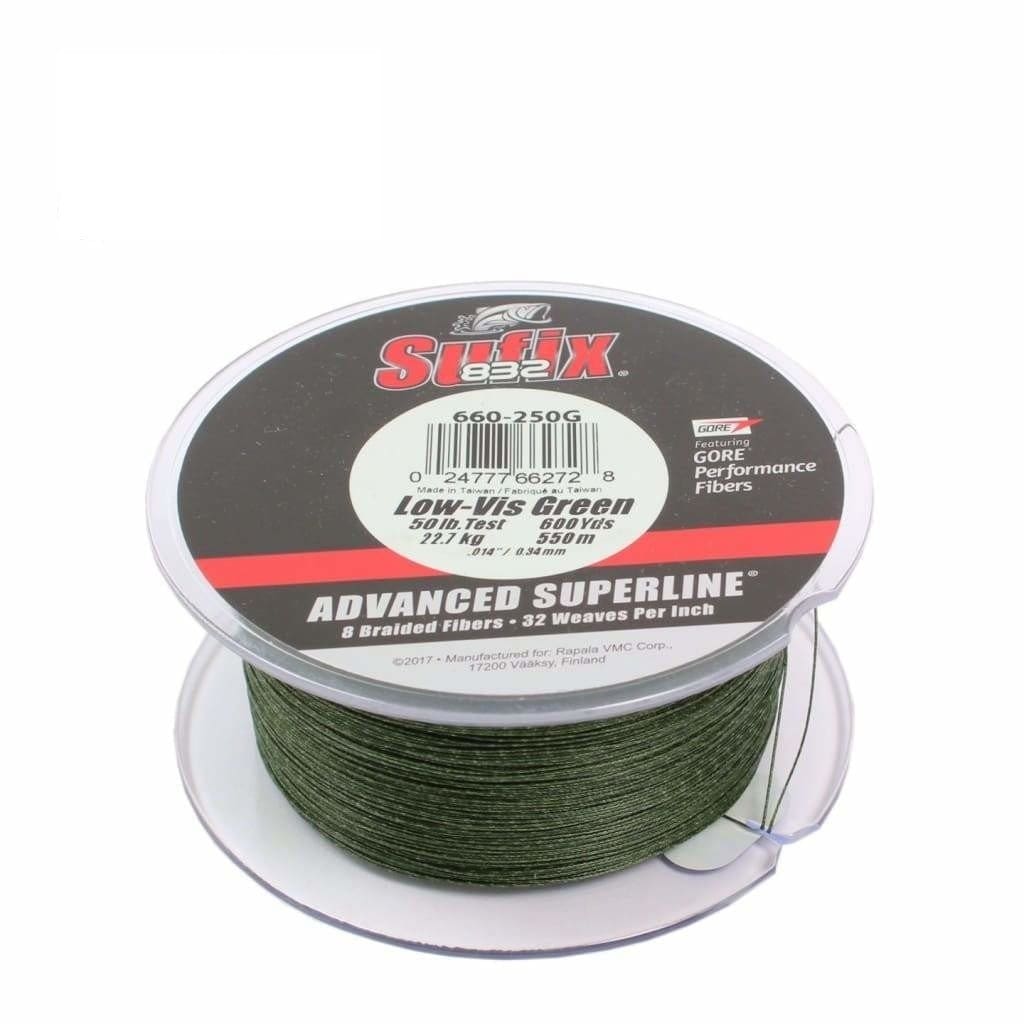 Sufix Advanced Braid 600yds Green - Braided Line Line & Leader (Saltwater)