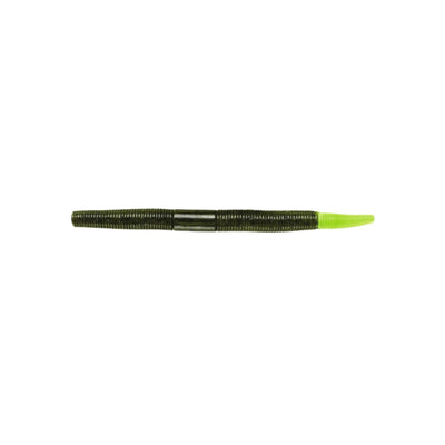 YUM Dinger Baits 5 - Green Pumpkin Chartreuse - Soft Baits Lures (Freshwater)