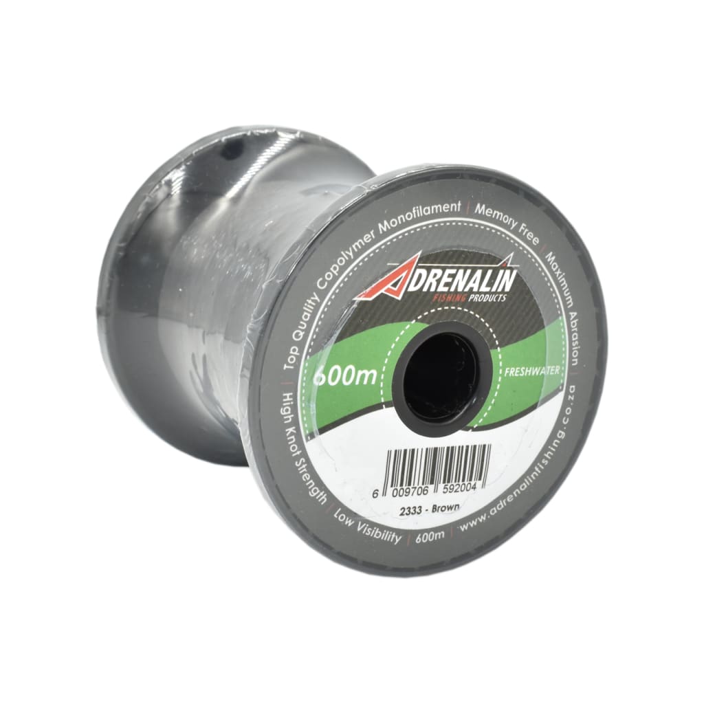 Adrenalin Freshwater Monofilament Brown - Mono Line Line & Leader (Saltwater)