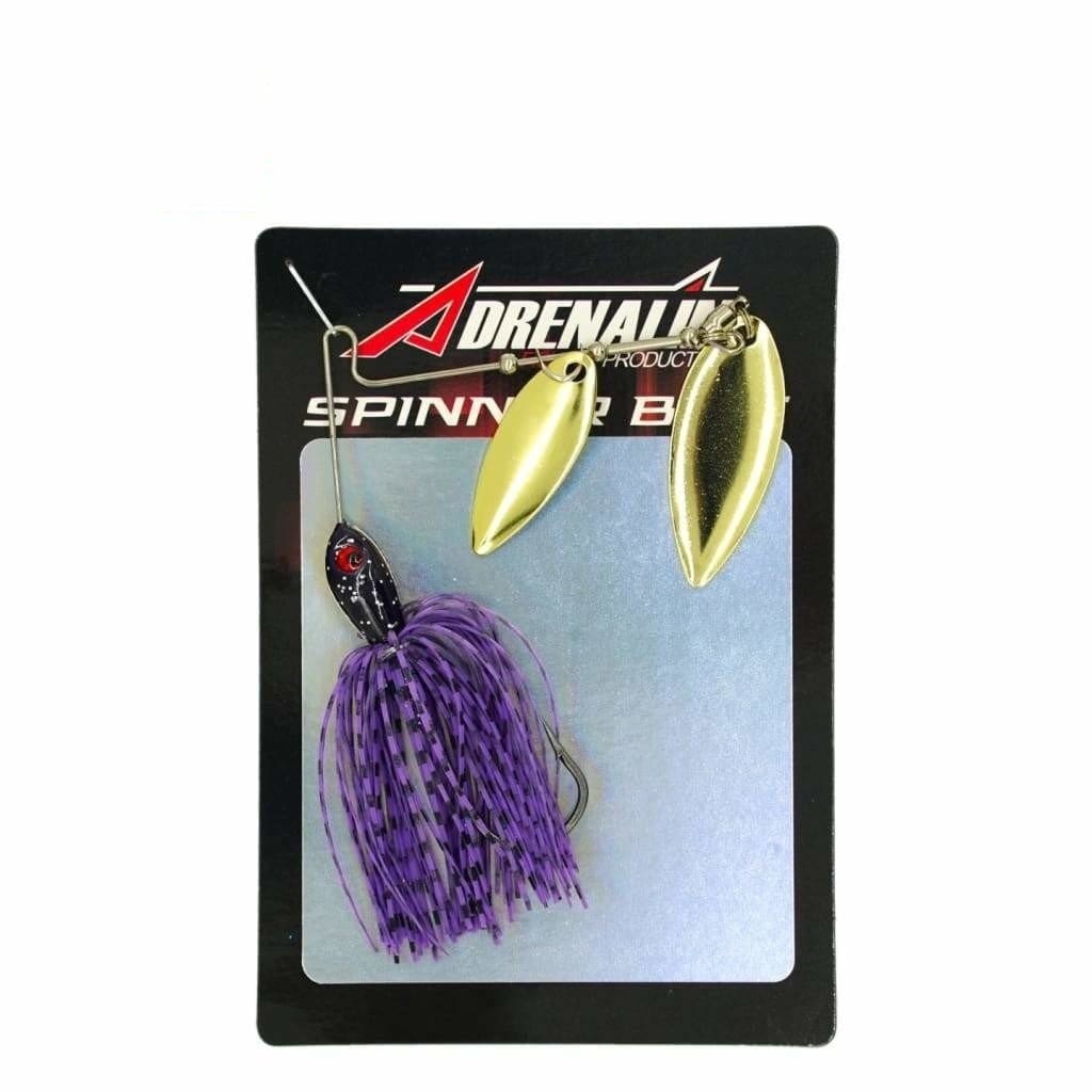 ADRENALIN Spinnerbait - Junebug - Spinnerbaits & Buzzbaits Lures (Freshwater)