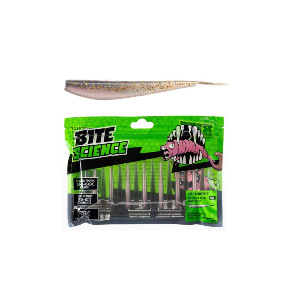 Bite Science Mad Minnow - 3’’ / UV Purple Pearl