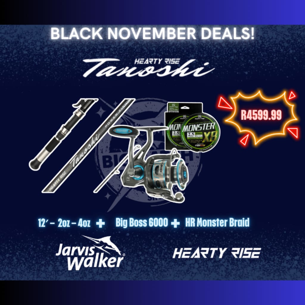 Black November Tanoshi Deal - Spinning Combos (Saltwater)