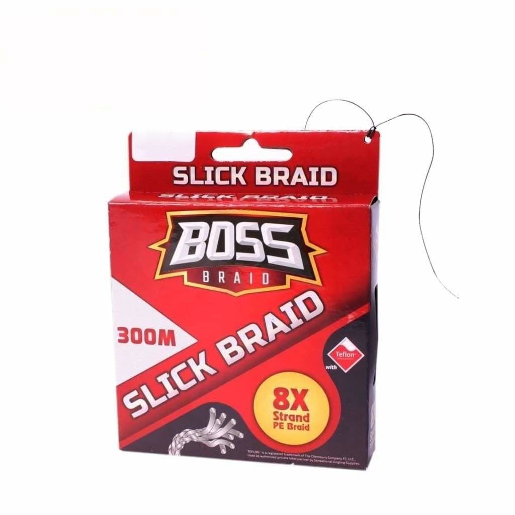 Boss Braid Slick 300m Yellow - Braided Line Line & Leader (Saltwater)