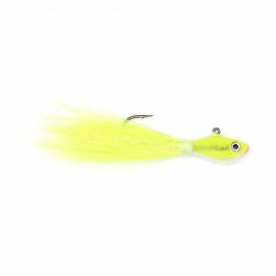 Bucktail Jig 1/2oz - Crazy Chartreuse - Jigs Lures (Freshwater)