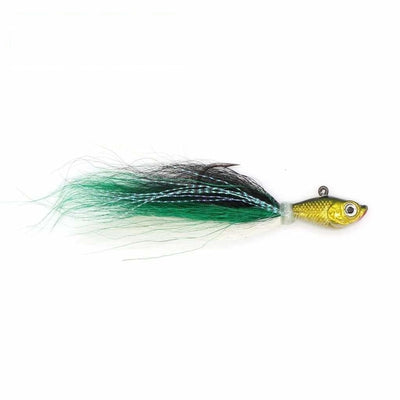 Bucktail Jig 1/2oz - Green Shad - Jigs Lures (Freshwater)