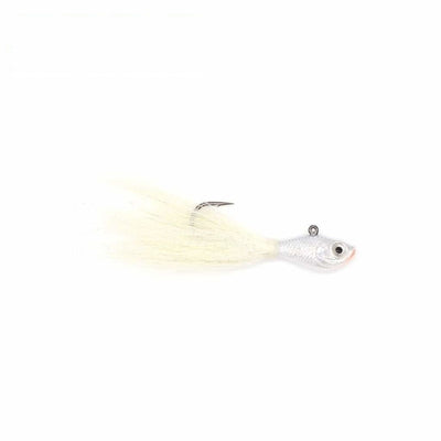 Bucktail Jig 1/4oz - White - Jigs Lures (Freshwater)