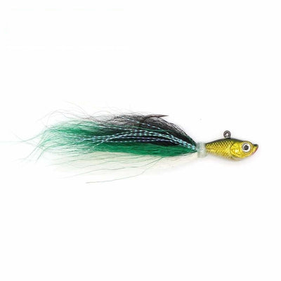 Bucktail Jig 3/4oz - Green Shad - Jigs Lures (Freshwater)
