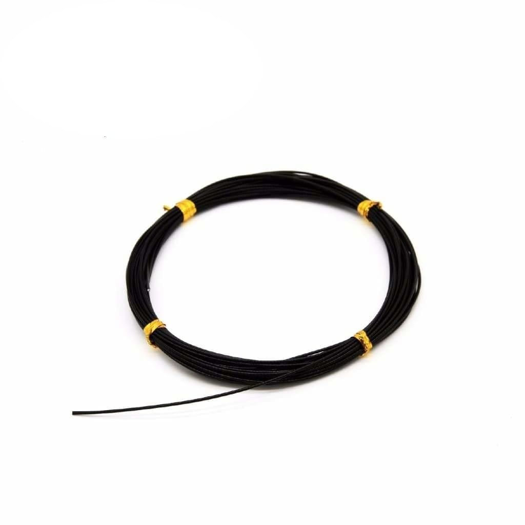 Carbon Coated Wire Black 10m - Wire Leader Line & Leader (Saltwater)